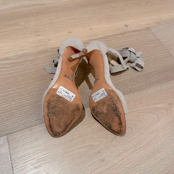 Schutz Rene heel ciment Elegant Gray High Heel Sandals - Picture 8 of 11